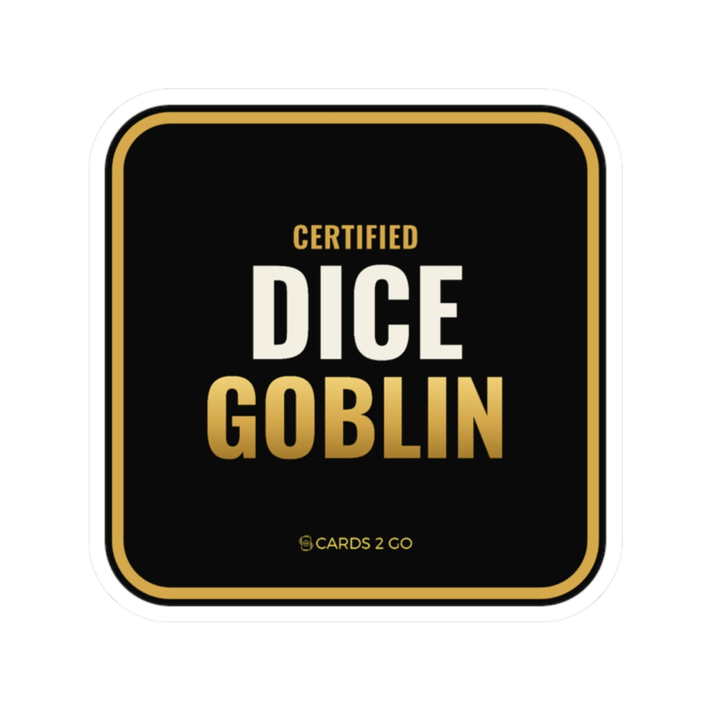 Certified Dice Goblin Sticker