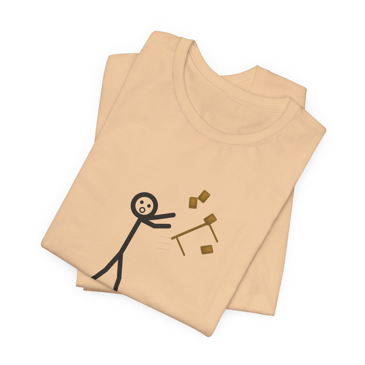 Heads I Win, Tails I Flip The Table Illustrated Tee