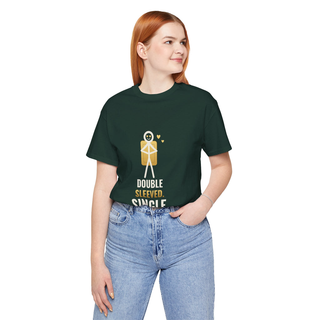 Double Sleeved. Single. Illustrated Tee