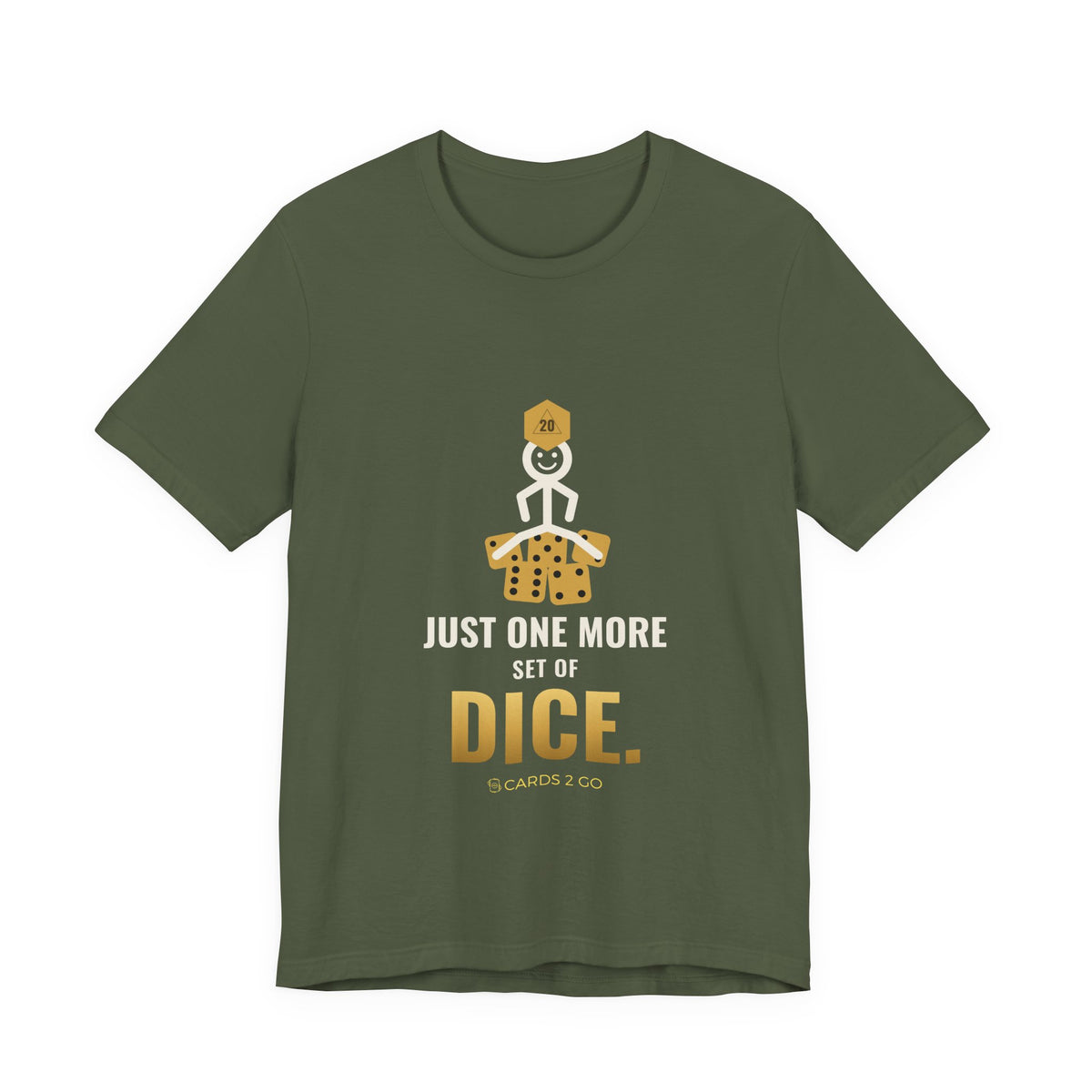 Just One More Set Of Dice Illustrated Tee