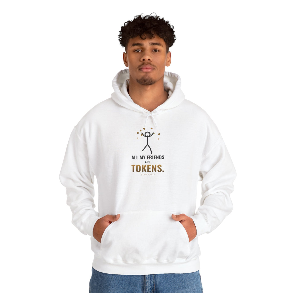 All My Friends Are Tokens Illustrated Hoodie