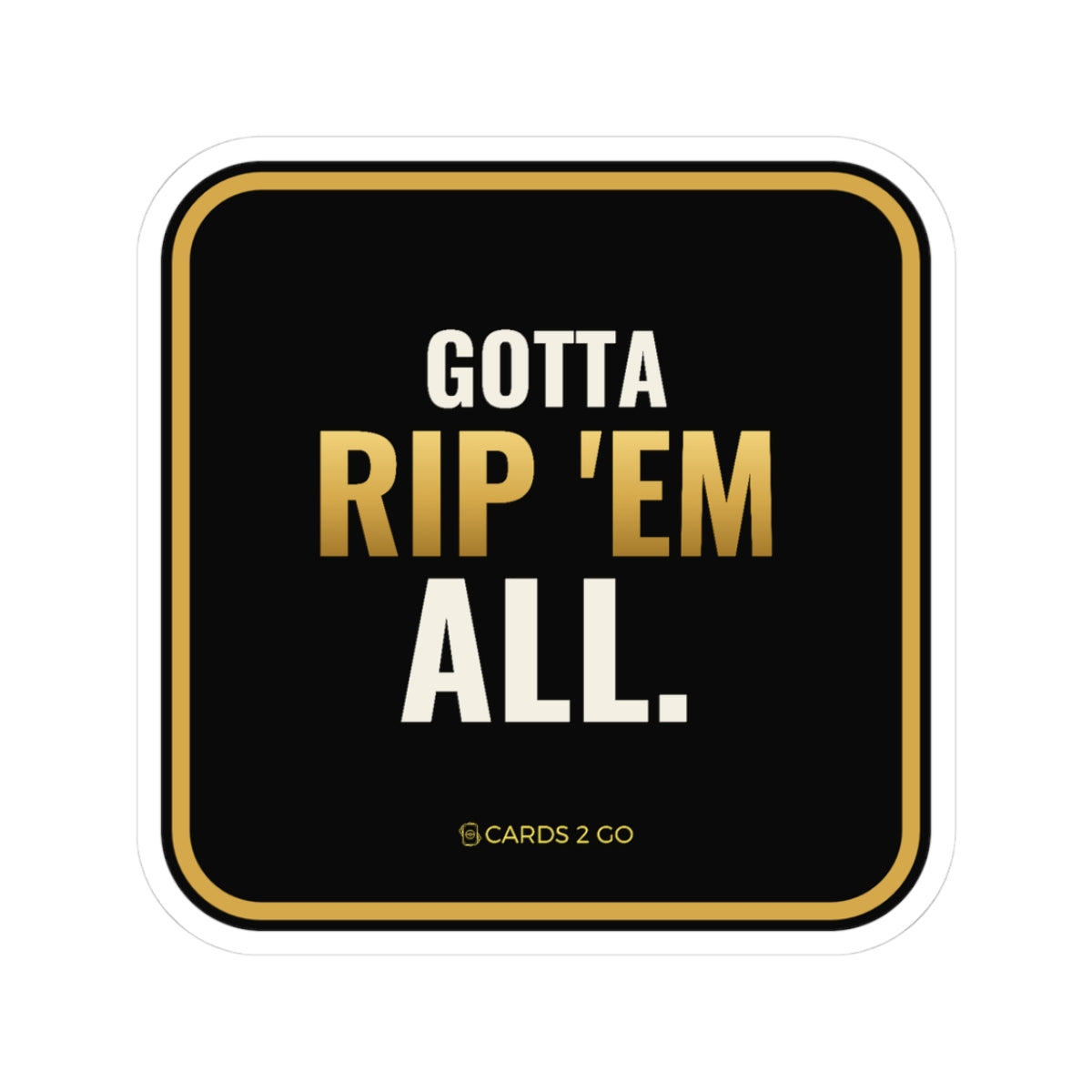 Gotta Rip 'Em All Sticker – funny Pokémon sticker by Cards2Go