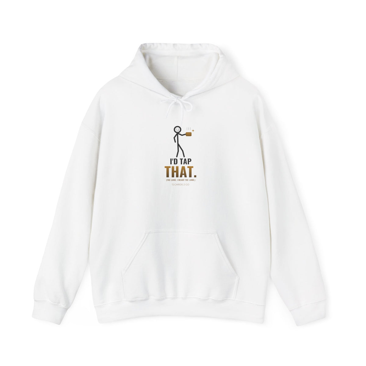 I'd Tap That (The Land) Illustrated Hoodie – funny MTG hoodie by Cards2Go