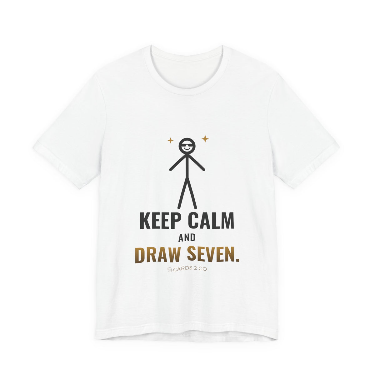 Keep Calm And Draw Seven Illustrated Tee – funny MTG t-shirt by Cards2Go