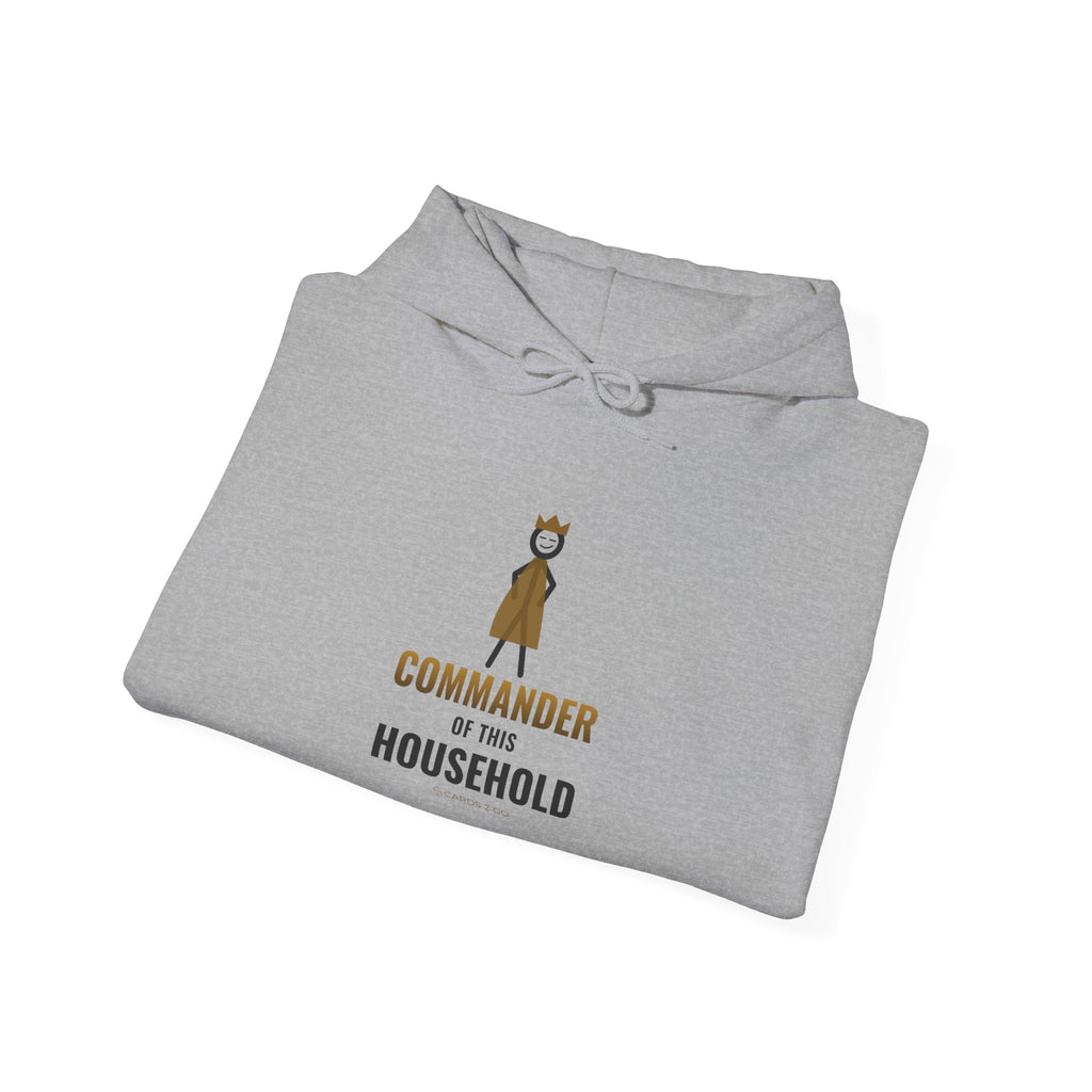 Commander Of This Household Illustrated Hoodie