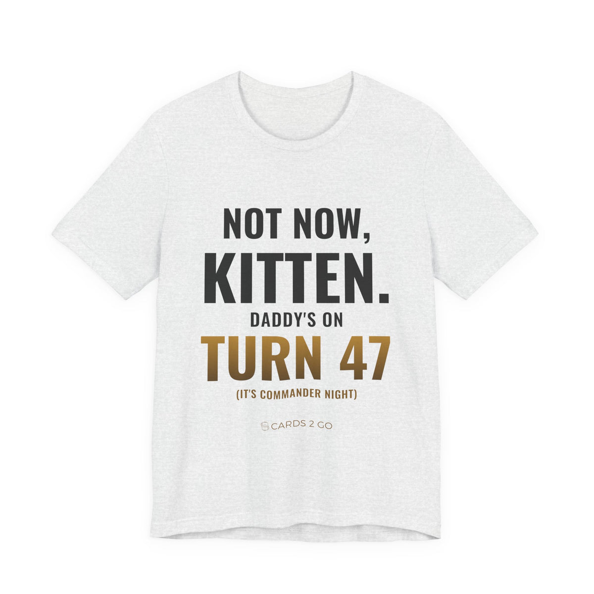 Not Now Kitten, Daddy's On Turn 47 Tee