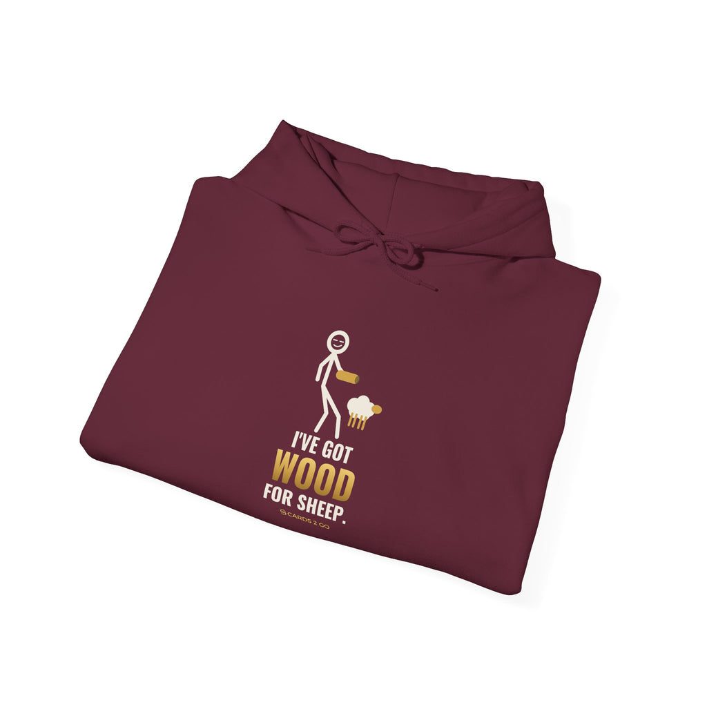 I've Got Wood For Sheep Illustrated Hoodie