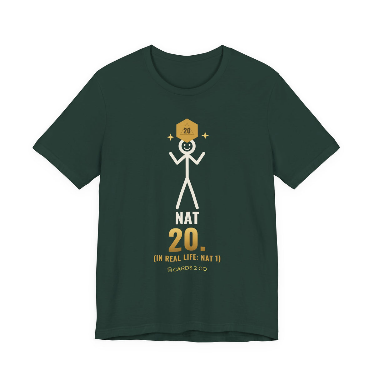 Nat 20 (In Real Life: Nat 1) Illustrated Tee