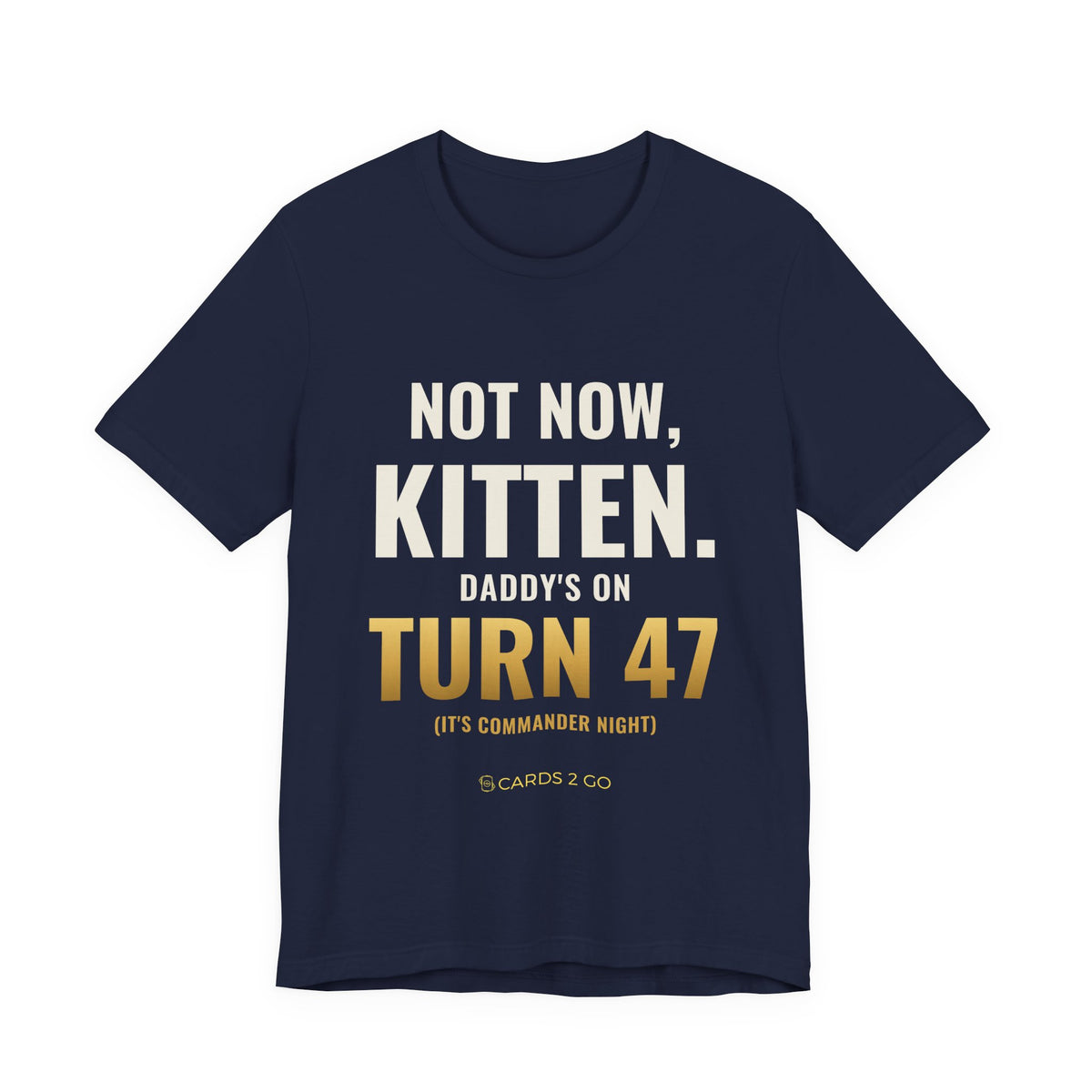 Not Now Kitten, Daddy's On Turn 47 Tee