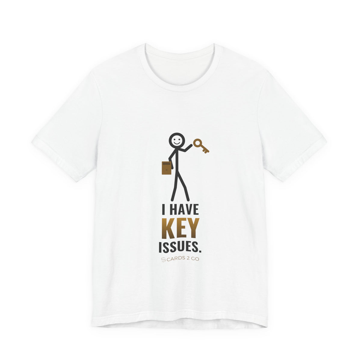 I Have Key Issues Illustrated Tee – funny trading card t-shirt by Cards2Go