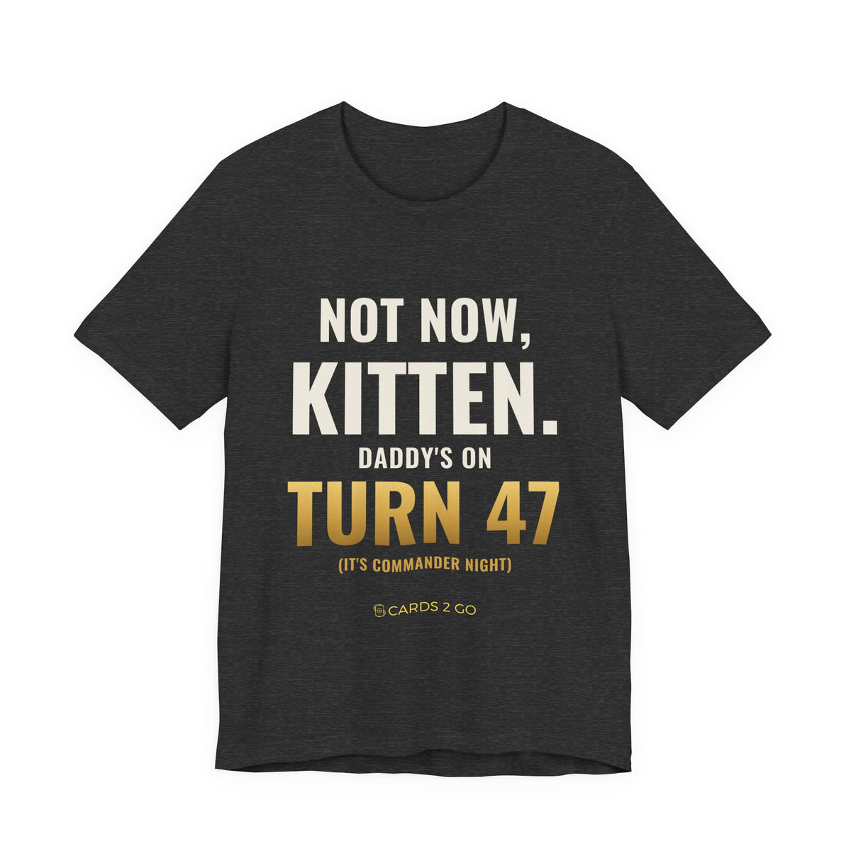 Not Now Kitten, Daddy's On Turn 47 Tee