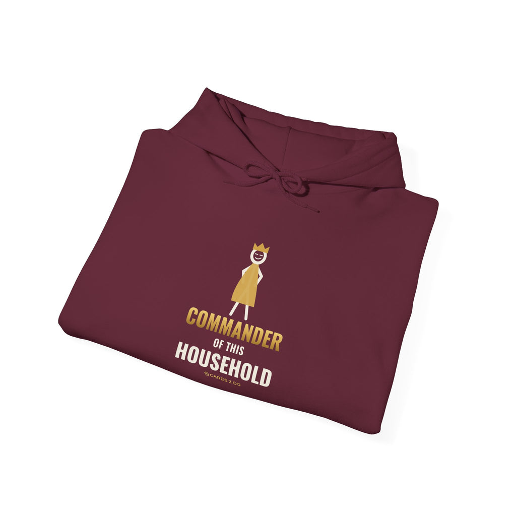 Commander Of This Household Illustrated Hoodie