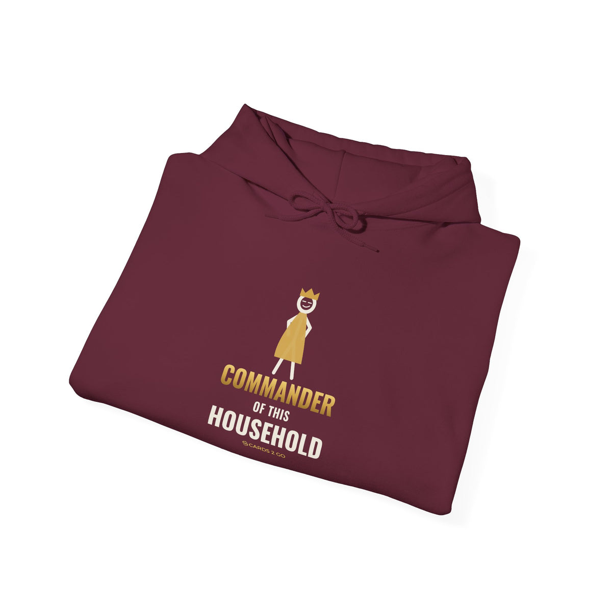 Commander Of This Household Illustrated Hoodie