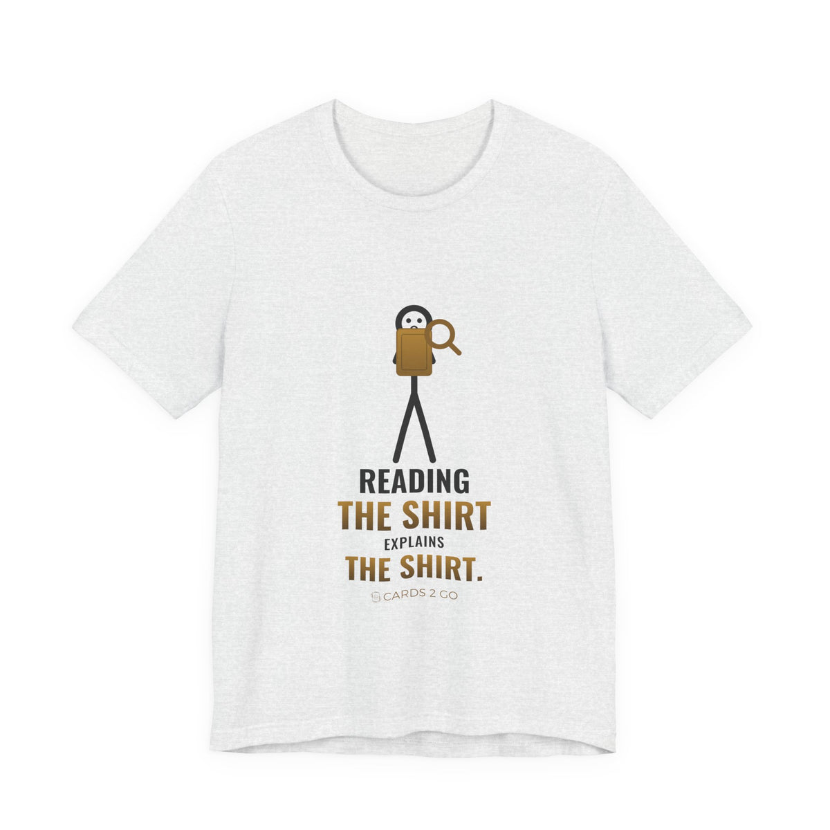 Reading The Shirt Explains The Shirt Illustrated Tee