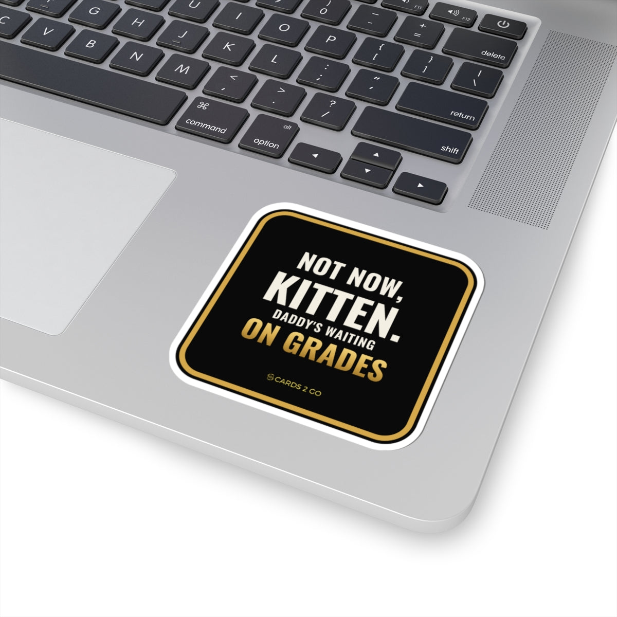 Not Now Kitten, Daddy's Waiting On Grades Sticker