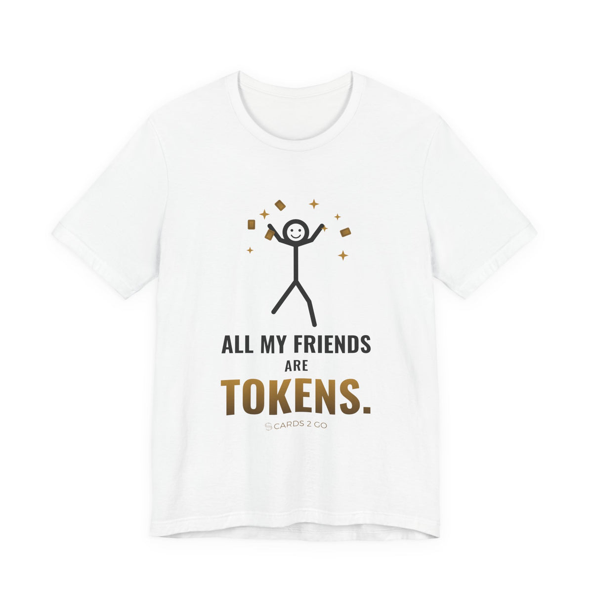 All My Friends Are Tokens Illustrated Tee – funny MTG t-shirt by Cards2Go