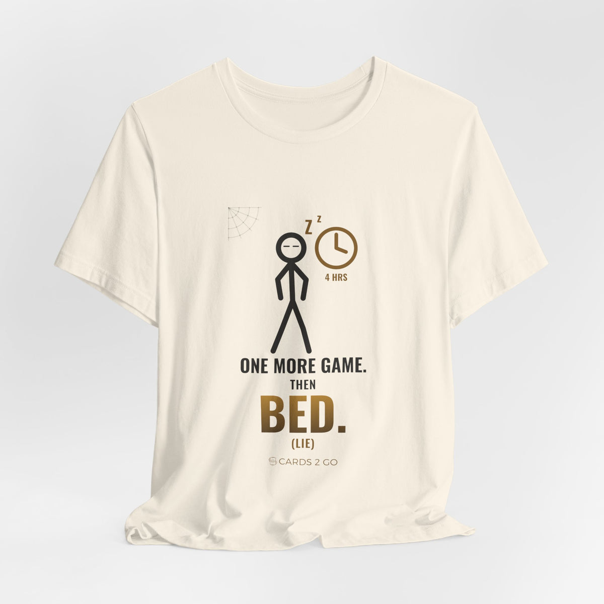 One More Game, Then Bed Illustrated Tee