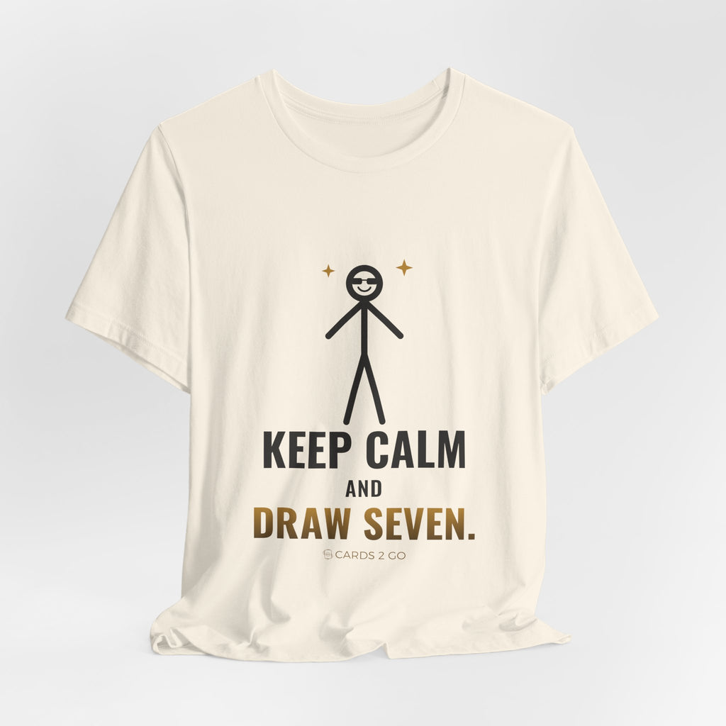 Keep Calm And Draw Seven Illustrated Tee