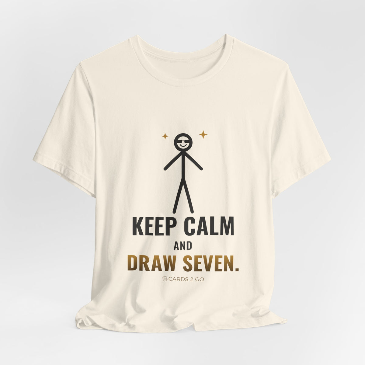 Keep Calm And Draw Seven Illustrated Tee