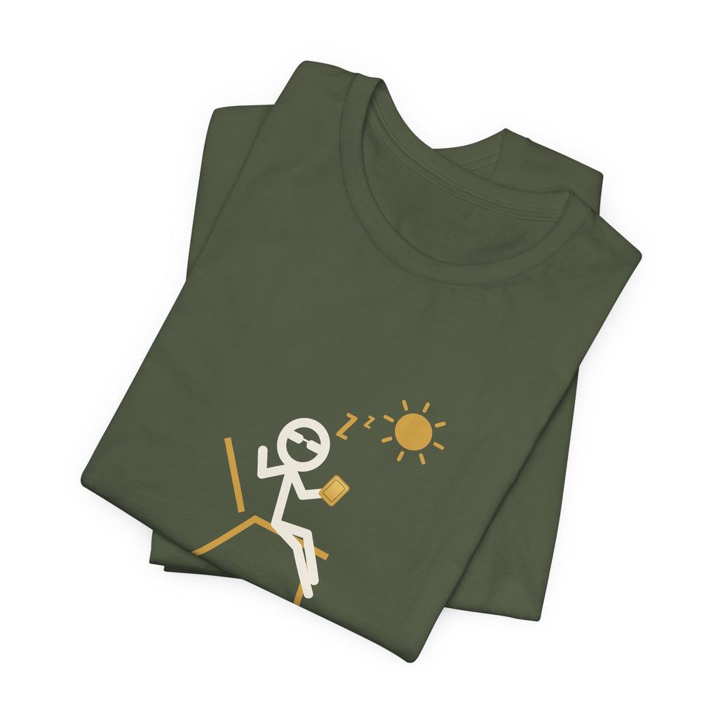 One Pull Away From Retirement Illustrated Tee