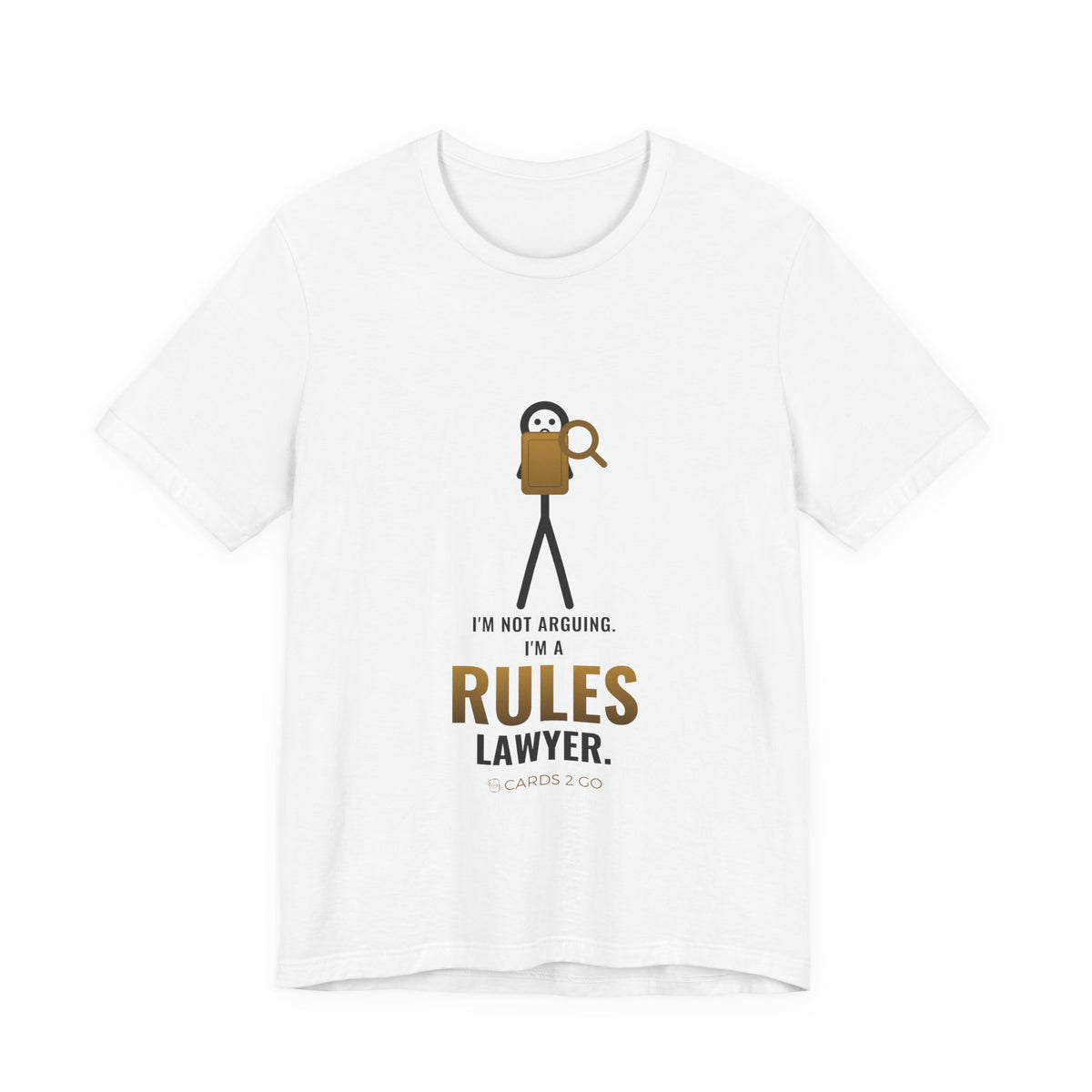 Rules Lawyer Illustrated Tee – funny D&D t-shirt by Cards2Go