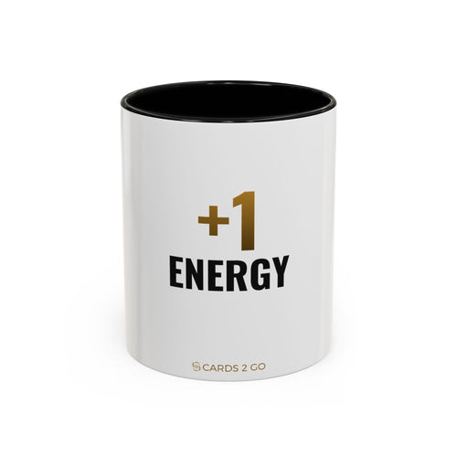 +1 Energy Mug – funny trading card coffee mug by Cards2Go