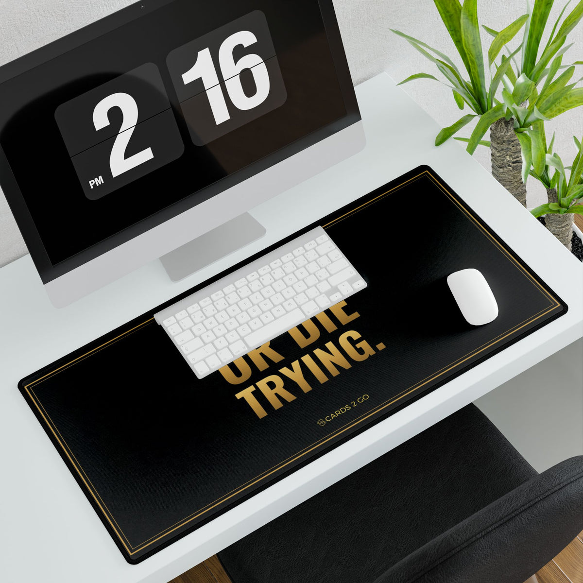 Top Deck Or Die Trying Playmat Desk Mat